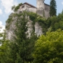 Bled castle – according to written sources, the oldest castle in Slovenia, first mentioned in a 1011 donation deed as castellum Veldes.<br />Perched atop a steep cliff rising 130 metres above the glacial Lake Bled is a symbol of Bled and Slovenia. 1952 marked the beginning of extensive renovations of the castle led by architect Tone Bitenc, a disciple of Jože Plečnik. Castle remake took ten years and was completed in 1961. The renovation works gave the castle a slightly more modern appearance better suited to tourist visits.